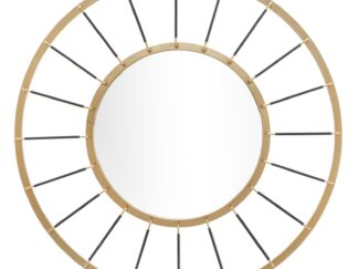 SPECCHIO DA MURO GLAM DARK CM Ø
 81X6,5 (MISURA SPECCHIO CM Ø 41,5)