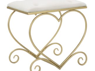 SGABELLO HEART CREMA CM 50X37,5X51,5