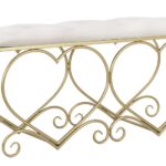 PANCA HEART CREMA CM 105X37,5X51,5