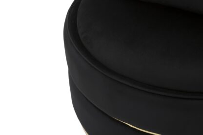 POLTRONA PARIS SPACE NERO/GOLD CM Ø 84X72 - immagine 8