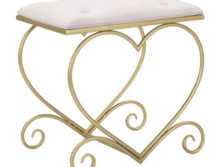 SGABELLO HEART ROSA CM 50X37,5X51,5