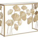 CONSOLE IN FERRO LEAF CM 108X36,5X80 stile GLAM