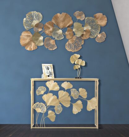 CONSOLE IN FERRO LEAF CM 108X36,5X80 - immagine 8