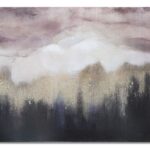 DIPINTO SU TELA PINK MOUNTAIN CM 80X2,7X60