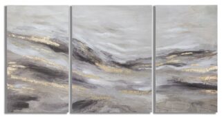 DIPINTO SU TELA MONTY SET 3 PZ CM 45X2,7X80-60X2,7X80