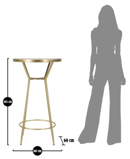 TAVOLO BAR CIRCLE CM Ø 60X105 - immagine 8