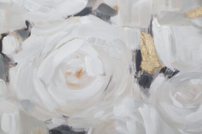 DIPINTO SU TELA WHITE FLOWER -B- CM 90X3,7X90 - immagine 3