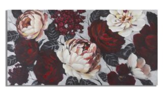 DIPINTO SU TELA WHITE/RED FLOWER LIGHTBACK
150X3,8X76