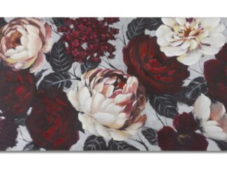 DIPINTO SU TELA WHITE/RED FLOWER LIGHTBACK
150X3,8X76