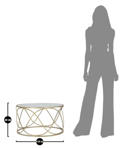 TAVOLO DA CAFFE' LURY CM Ø 70X40 - immagine 6