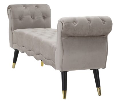 PANCHETTA PARIS GRIGIA/GOLD CM 120X40X60 - immagine 3