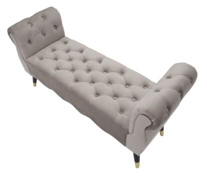 PANCHETTA PARIS GRIGIA/GOLD CM 120X40X60 - immagine 4