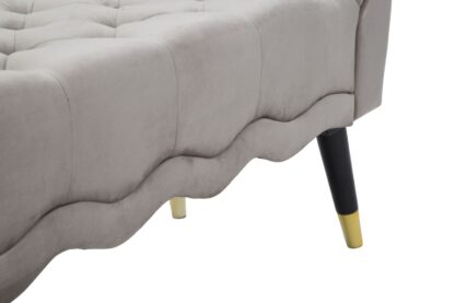 PANCHETTA PARIS GRIGIA/GOLD CM 120X40X60 - immagine 6