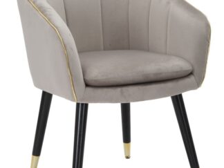POLTRONA PARIS GRIGIA/GOLD CM 62X58X78