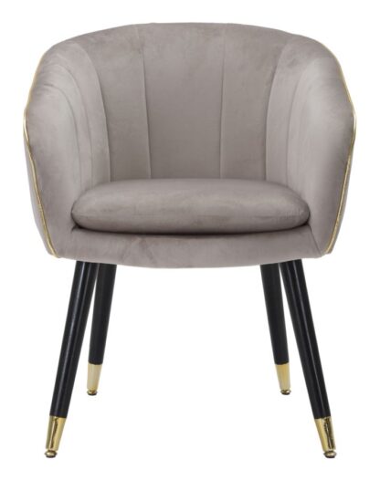 POLTRONA PARIS GRIGIA/GOLD CM 62X58X78 - immagine 2