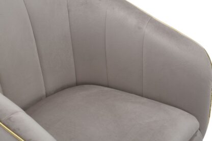 POLTRONA PARIS GRIGIA/GOLD CM 62X58X78 - immagine 6