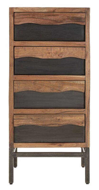 CASSETTIERA YELLOWSTONE CM 45X40X100 (LEGNO DI ACACIA NILOTICA) - immagine 2