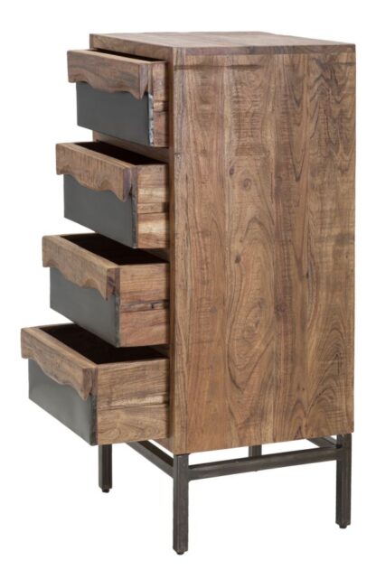 CASSETTIERA YELLOWSTONE CM 45X40X100 (LEGNO DI ACACIA NILOTICA) - immagine 3