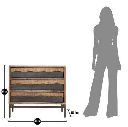 COMO' YELLOWSTONE CM 88X45X80 (LEGNO DI ACACIA NILOTICA) - immagine 9