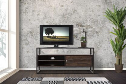 P/TV BURN CM 120X40X55 (LEGNO DI ACACIA NILOTICA) - immagine 7