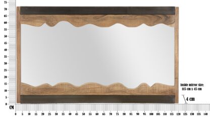 SPECCHIO YELLOWSTONE CM 120X4X72 (LEGNO DI ACACIA NILOTICA) - immagine 6