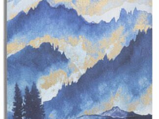 STAMPA DIPINTA MOUNTAIN TREE CM 80X3X120