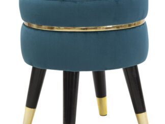 SGABELLO PARIS OTTANIO/GOLD CM Ø 35X40,5