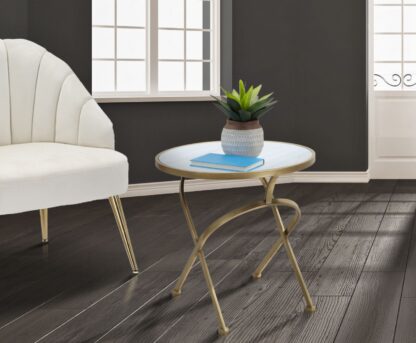 TAVOLINETTO GLAM MAT CM Ø 50,5X50 - immagine 7
