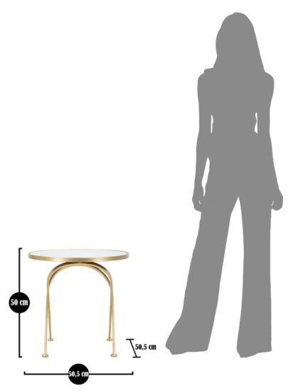 TAVOLINETTO GLAM MAT CM Ø 50,5X50 - immagine 8