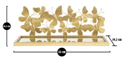 COMODINO MENSOLA BUTTERFLIES COPPIA CM 43X19,2X16,5 - immagine 8