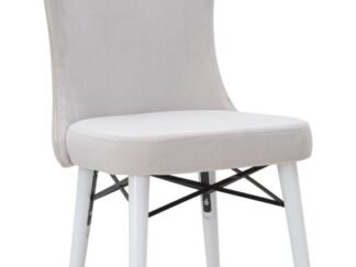 SEDIA MIMOZA CREMA SET 2PZ CM 40X65X99