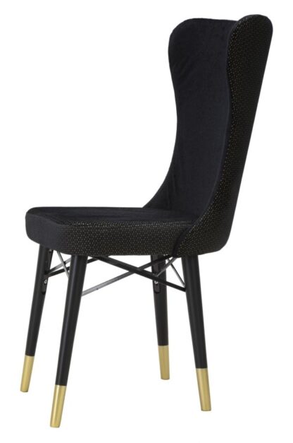 SEDIA MIMOZA NERA SET 2PZ CM  40X65X99 - immagine 6