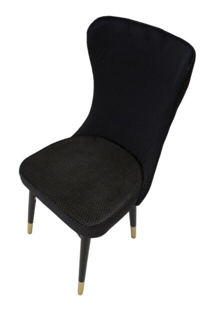 SEDIA MIMOZA NERA SET 2PZ CM  40X65X99 - immagine 3