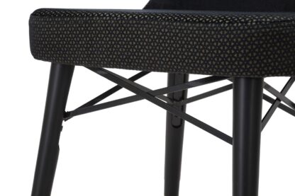 SEDIA MIMOZA NERA SET 2PZ CM  40X65X99 - immagine 8