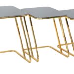 TAVOLINETTI SIMPLE SET 3PZ CM 44X50,5X55,5-39X49X51-34X47X45