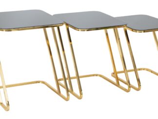 TAVOLINETTI SIMPLE SET 3PZ CM 44X50,5X55,5-39X49X51-34X47X45