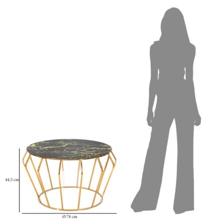 TAVOLINETTO DA CAFFE' HISTOR CM Ø 78X44,5 - immagine 6