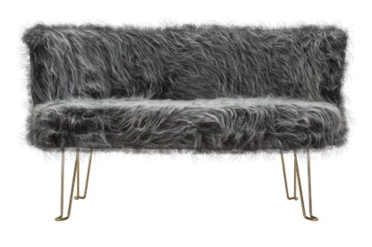 DIVANETTO HACIL GRIGIO CM 134X54X77 - immagine 2