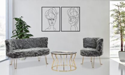 POLTRONA HACIL GRIGIA CM 73X64X77 - immagine 10
