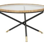 TAVOLO DA CAFFE' SAINT BARTH ROTONDO CM Ø 80X46,5