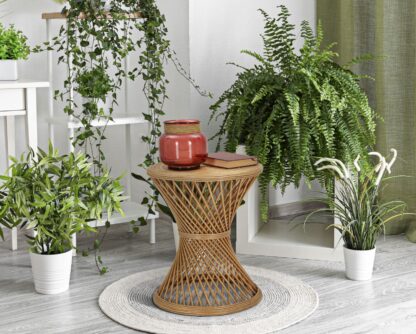 TAVOLINETTO RATTAN CM Ø 48X56 - immagine 5