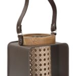 LANTERNA IRON-RATTAN CM 16X13X20 stile BOHO CHIC
