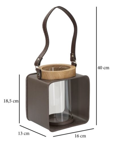 LANTERNA GLASS CM 16X13X18,5 - immagine 6