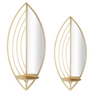 P/CAND LEAF DA MURO COPPIA CM 18X13X41-15X13X35