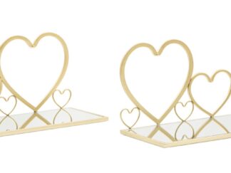 COMODINO MENSOLA HEARTS COPPIA CM 41,5X18X21