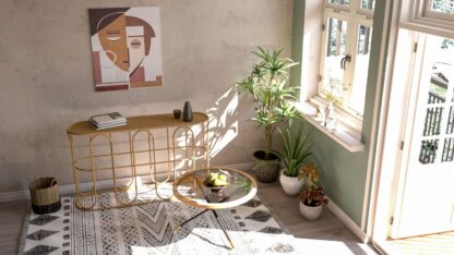 TAVOLO DA CAFFE' SAINT BARTH ROTONDO CM Ø 80X46,5 - immagine 9