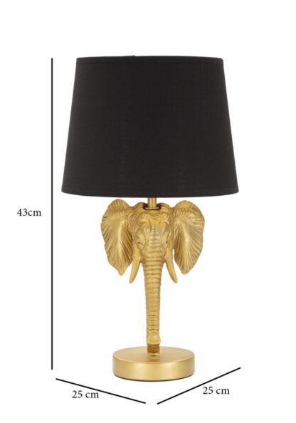 LAMPADA DA TAVOLO ELEFANTE CM Ø 25X43 - immagine 6