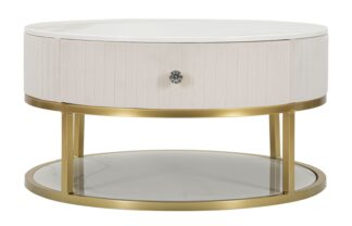 TAVOLO DA CAFFE' MONTPELLIER CREMA CM Ć 75X36