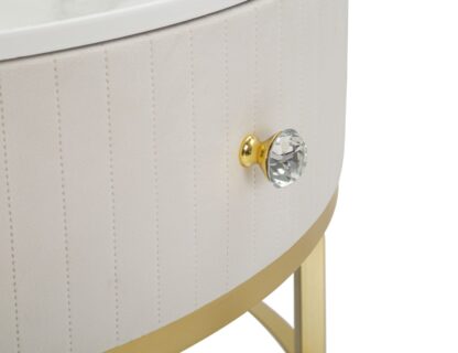 TAVOLO DA CAFFE' MONTPELLIER CREMA CM Ø 75X36 - immagine 5