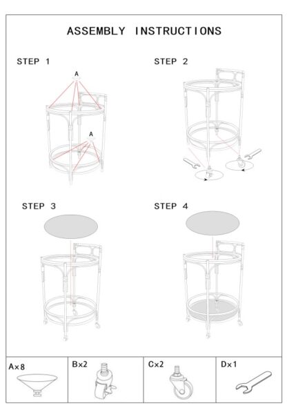 CARRELLO PANAMA ROUND CM Ø 51X74 - immagine 10